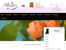 Tablet Screenshot of billingsfuneralhome.com